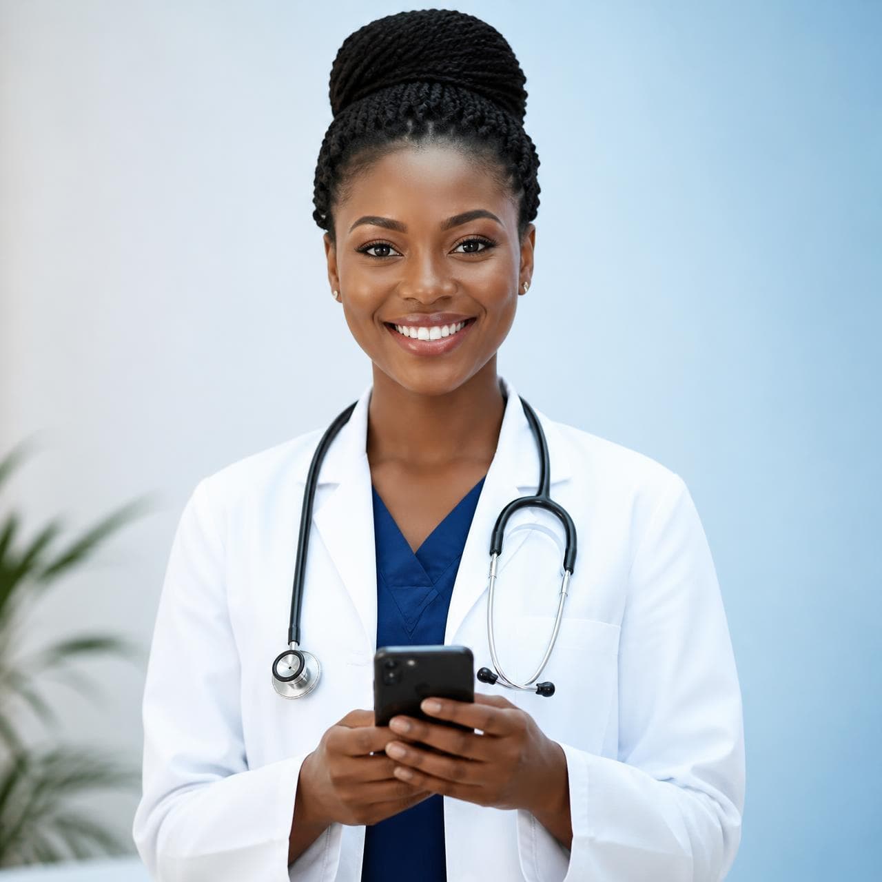 QuickMed Araya — doctor using the app